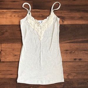 Delia’s Tank Top with Lace V Neck